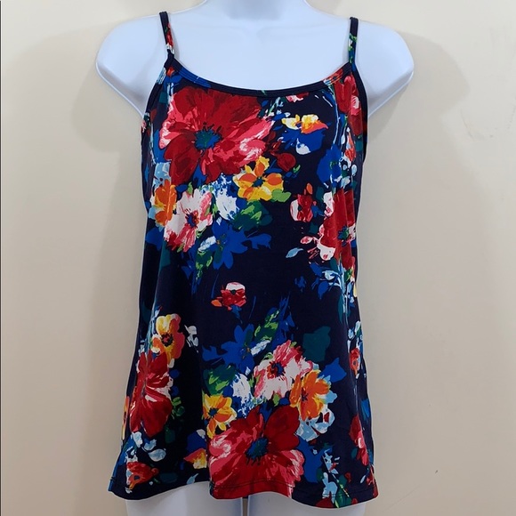 CDP & Co. Tops - CDP & Co. Floral Adjustable Strap Tank Top Shirt